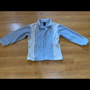 North Face Fleece Jacket Blue/Grey Girls Large
